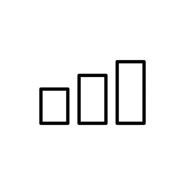 Growing graph icon vector. Chart sign and symbol. diagram icon Stock Illustration