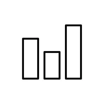 Growing graph icon vector. Chart sign and symbol. diagram icon Illustrazione stock