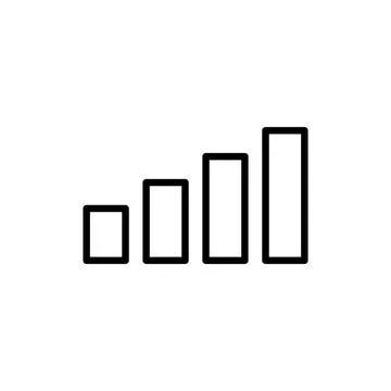 Growing graph icon vector. Chart sign and symbol. diagram icon Illustrazione stock