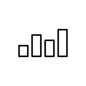 Growing graph icon vector. Chart sign and symbol. diagram icon Illustrazione stock