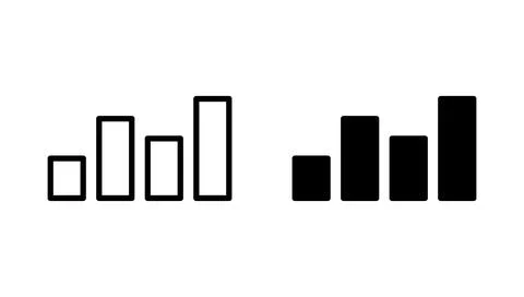 Growing graph icon vector. Chart sign and symbol. diagram icon Stock Illustration