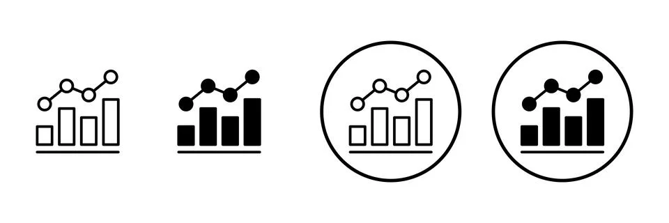 Growing graph icon vector. Chart sign and symbol. diagram icon Illustrazione stock