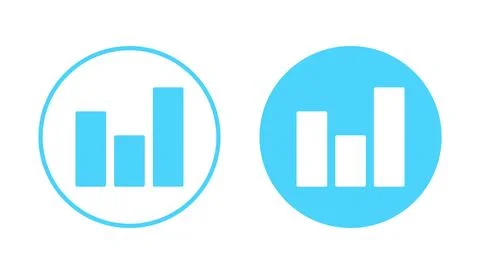 Growing graph icon vector. Chart sign and symbol. diagram icon Stock Illustration