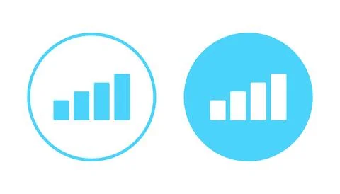 Growing graph icon vector. Chart sign and symbol. diagram icon Illustrazione stock