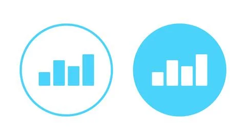 Growing graph icon vector. Chart sign and symbol. diagram icon Stock Illustration