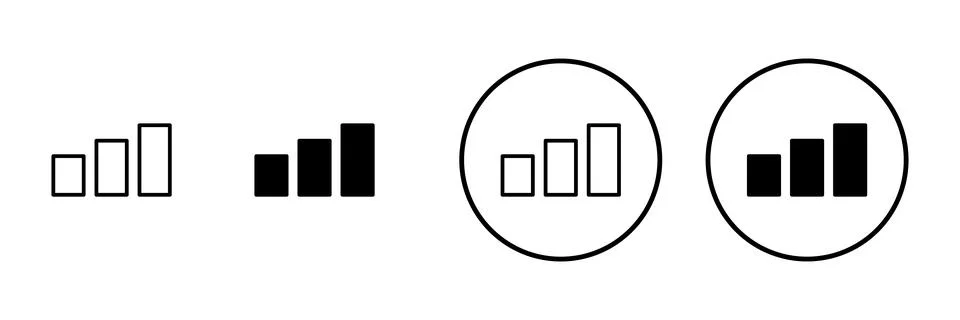 Growing graph icon vector. Chart sign and symbol. diagram icon Stock Illustration