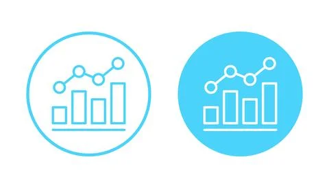 Growing graph icon vector. Chart sign and symbol. diagram icon Stock Illustration