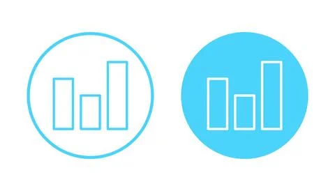 Growing graph icon vector. Chart sign and symbol. diagram icon Stock Illustration