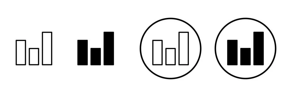 Growing graph icon vector. Chart sign and symbol. diagram icon Stock Illustration