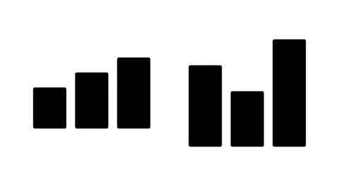Growing graph icon vector. Chart sign and symbol. diagram icon Stock Illustration