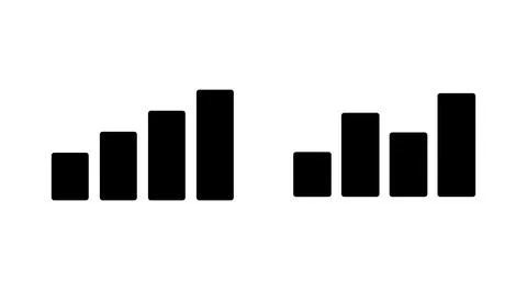 Growing graph icon vector. Chart sign and symbol. diagram icon Stock Illustration