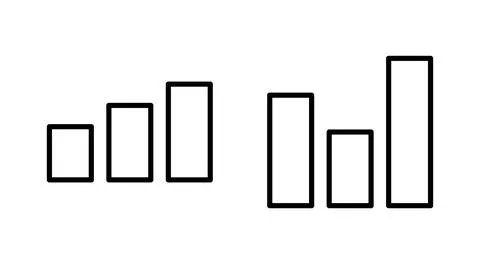 Growing graph icon vector. Chart sign and symbol. diagram icon Stock Illustration