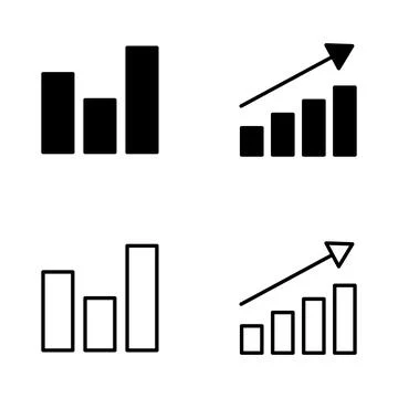 Growing graph icon vector. Chart sign and symbol. diagram icon 스톡 일러스트
