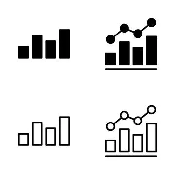 Growing graph icon vector. Chart sign and symbol. diagram icon Stock Illustration