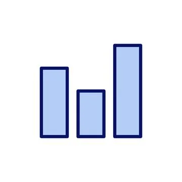 Growing graph icon vector. Chart sign and symbol. diagram icon Stock Illustration