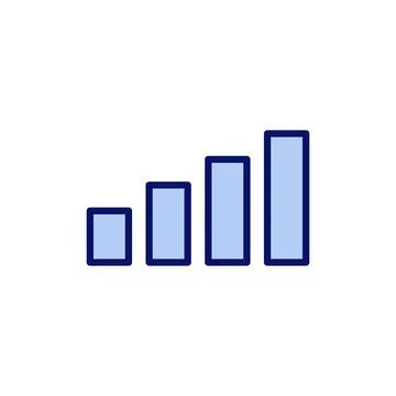 Growing graph icon vector. Chart sign and symbol. diagram icon 스톡 일러스트