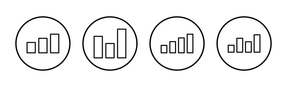 Growing graph icon vector. Chart sign and symbol. diagram icon Stock Illustration