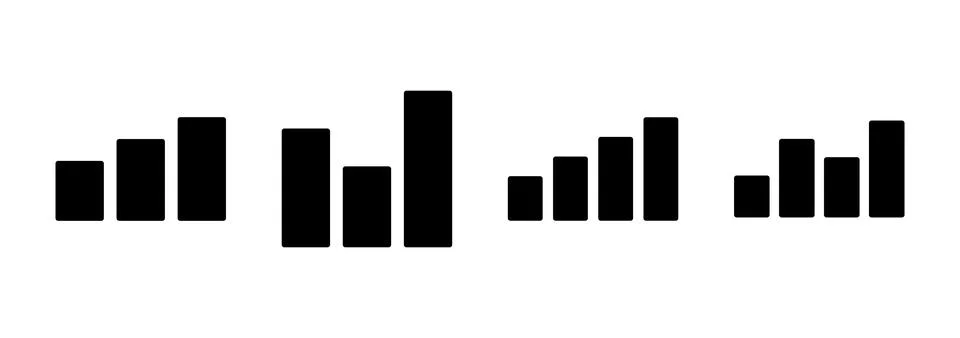 Growing graph icon vector. Chart sign and symbol. diagram icon Stock Illustration