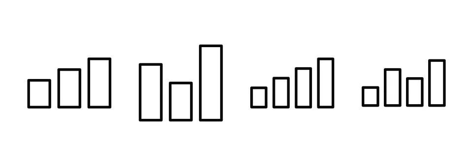 Growing graph icon vector. Chart sign and symbol. diagram icon Stock Illustration
