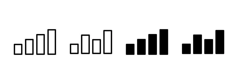 Growing graph icon vector. Chart sign and symbol. diagram icon 스톡 일러스트