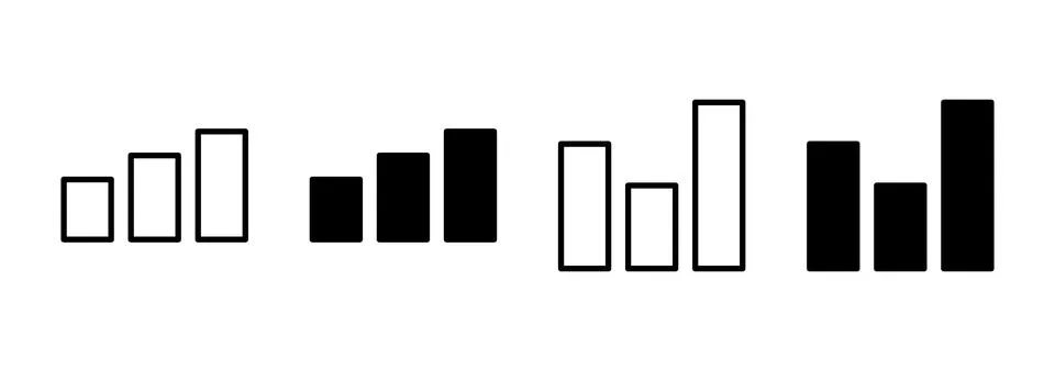 Growing graph icon vector. Chart sign and symbol. diagram icon Illustrazione stock