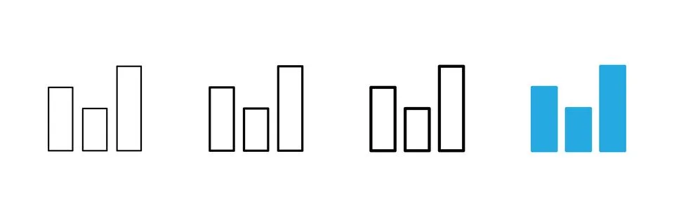 Growing graph icon vector. Chart sign and symbol. diagram icon イラスト素材