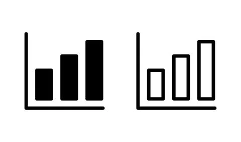 Growing graph Icon vector. Chart icon. Graph Icon Stock Illustration