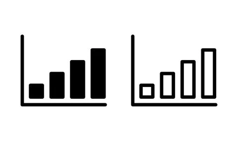 Growing graph Icon vector. Chart icon. Graph Icon Stock-Illustration