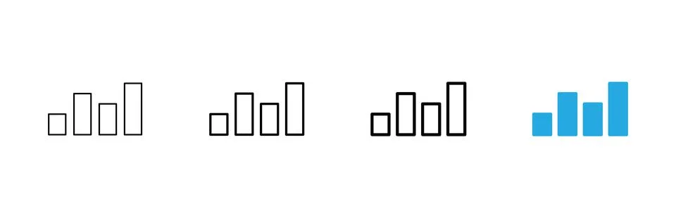 Growing graph icon vector. Chart sign and symbol. diagram icon Stock Illustration