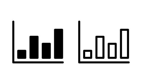 Growing graph Icon vector. Chart icon. Graph Icon 스톡 일러스트