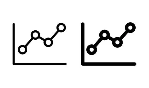 Growing graph Icon vector. Chart icon. Graph Icon Stock Illustration