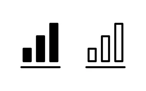 Growing graph Icon vector illustration. Chart sign and symbol. diagram icon Illustrazione stock