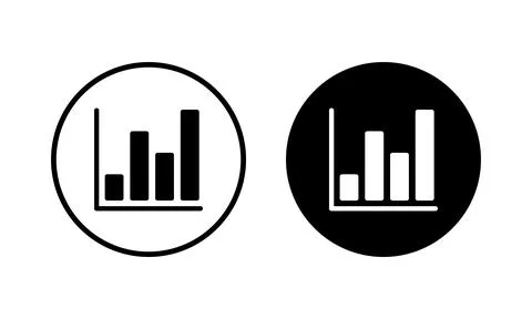 Growing graph Icon vector illustration. Chart sign and symbol. diagram icon Stock Illustration