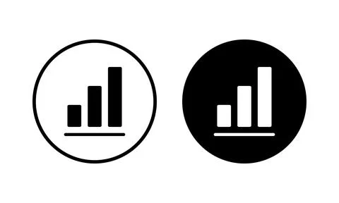 Growing graph Icon vector illustration. Chart sign and symbol. diagram icon Stock Illustration