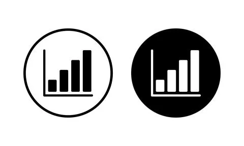 Growing graph Icon vector illustration. Chart sign and symbol. diagram icon Stock Illustration