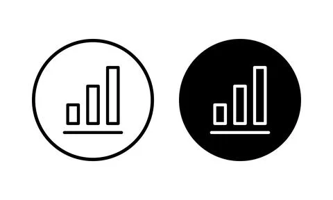 Growing graph Icon vector illustration. Chart sign and symbol. diagram icon Illustrazione stock