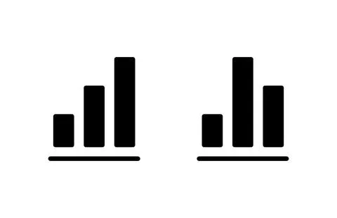 Growing graph Icon vector illustration. Chart sign and symbol. diagram icon Illustrazione stock