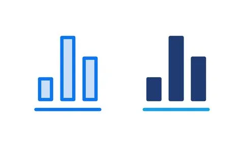 Growing graph Icon vector illustration. Chart sign and symbol. diagram icon Stock Illustration