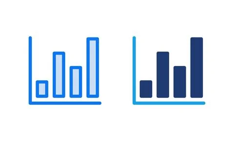 Growing graph Icon vector illustration. Chart sign and symbol. diagram icon Stock Illustration