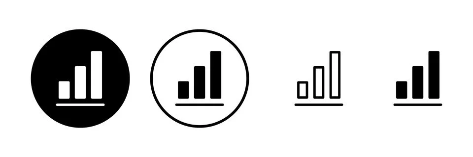 Growing graph Icon vector illustration. Chart sign and symbol. diagram icon Illustrazione stock