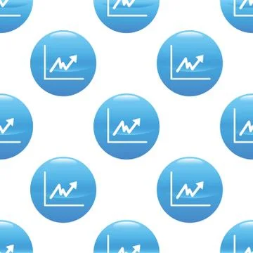 Growing graph sign pattern Stock Illustration