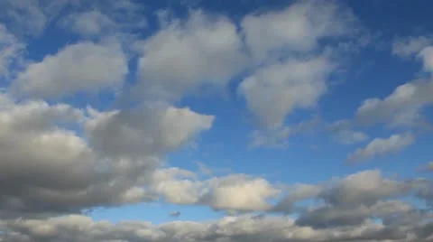 Growing grass on a background of clouds (Time Lapse) Stock Footage 10838469