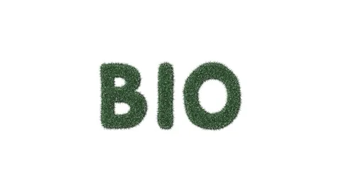 Growing Grass Bio Text Stock Footage 101447913