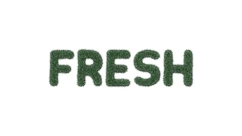 Growing Grass Fresh Text Video stock 101659370