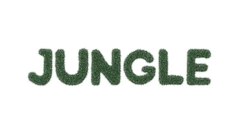 Growing Grass Jungle Text Video stock 101447713