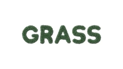 Growing Grass Text Video stock 101447679