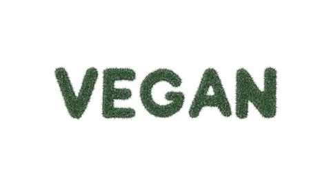 Growing Grass Vegan Text Video stock 101448045