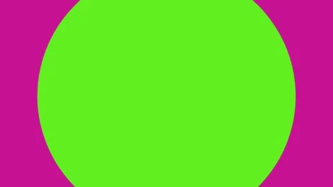 Growing Green Dot on Blue Background Dynamic Animation Stock Footage 310588260