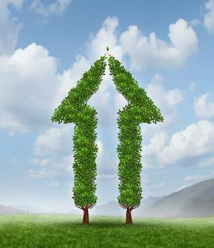 Growing Group Stock Illustration