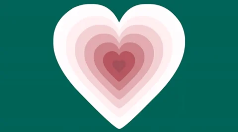 Growing Heart Pattern Loop Background Stock Footage 43618696